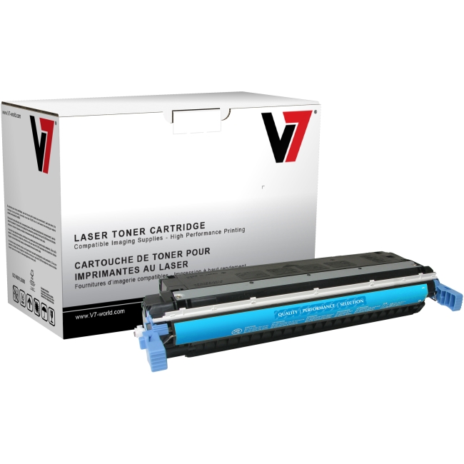 V7 Cyan Toner Cartridge, Cyan For HP Color LaserJet 5500, 5500DN, 5500DTN, 5500H THC29731A