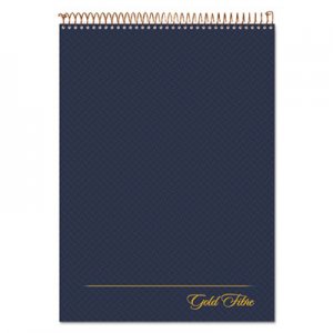 Ampad Gold Fibre Wirebound Writing Pad w/Cover, 8 1/2 x 11 3/4, White, Navy Cover TOP20815 20