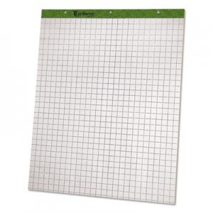 Ampad Flip Charts, 1 Quadrille, 27 x 34, White, 50 Sheets, 2/Pack TOP24032 24-032R
