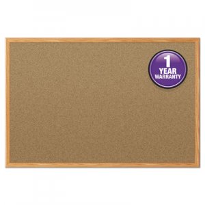 Mead Cork Bulletin Board, 48 x 36, Oak Frame MEA85367 S774