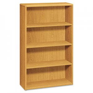 HON 10700 Series Wood Bookcase, Four Shelf, 36w x 13 1/8d x 57 1/8h, Harvest HON10754CC H10754.CC