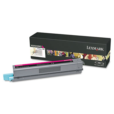 Lexmark High-Yield Toner, 7,500 Page-Yield, Magenta X925H2MG LEXX925H2MG