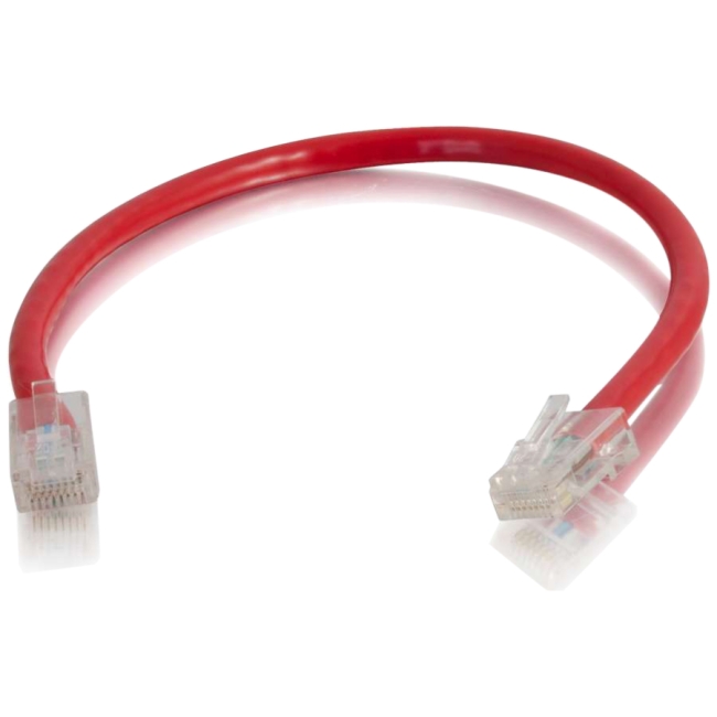 C2G 6in Cat5e Non-Booted Unshielded (UTP) Network Patch Cable - Red 00945