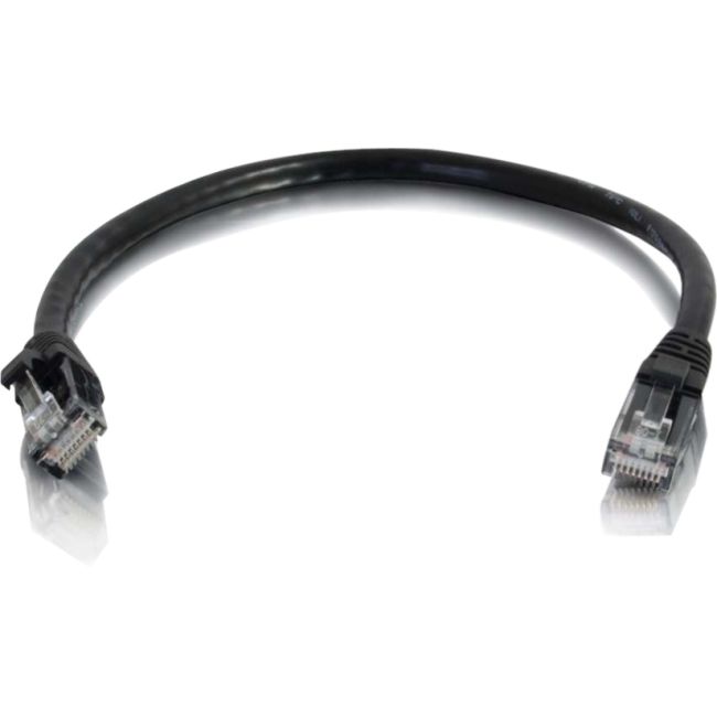 C2G 6in Cat5e Snagless Unshielded (UTP) Network Patch Cable - Black 00933