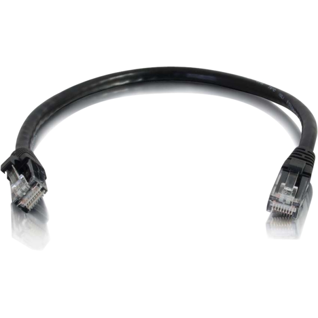 C2G 6in Cat6 Snagless Unshielded (UTP) Network Patch Cable - Black 00953