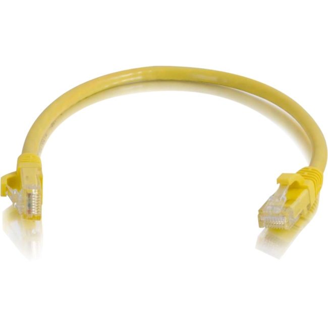 C2G 6in Cat6 Snagless Unshielded (UTP) Network Patch Cable - Yellow 00956