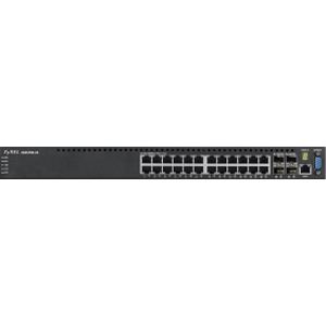 ZyXEL 24-Port GbE L2+ PoE Switch with 10GbE Uplink XGS3700-24HP