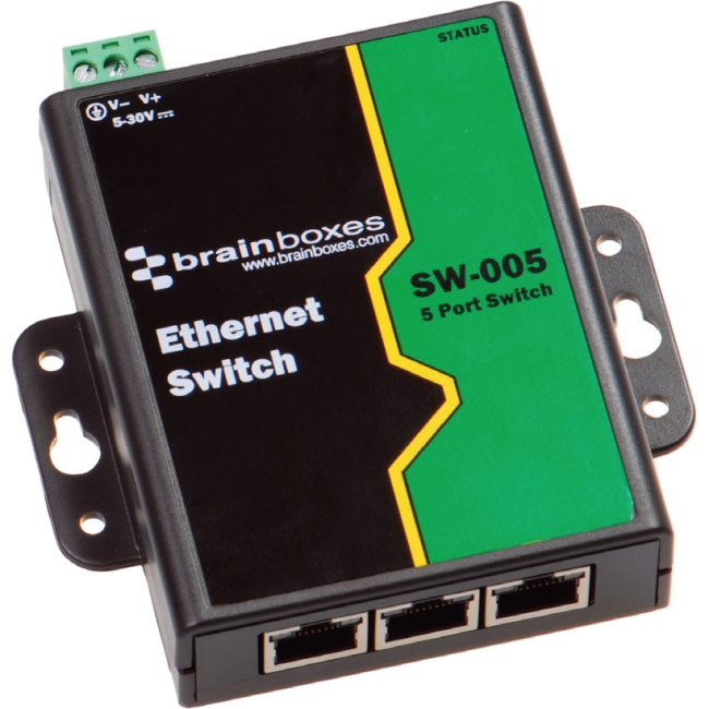Brainboxes Unmanaged Ethernet Switch 5 Ports SW-005