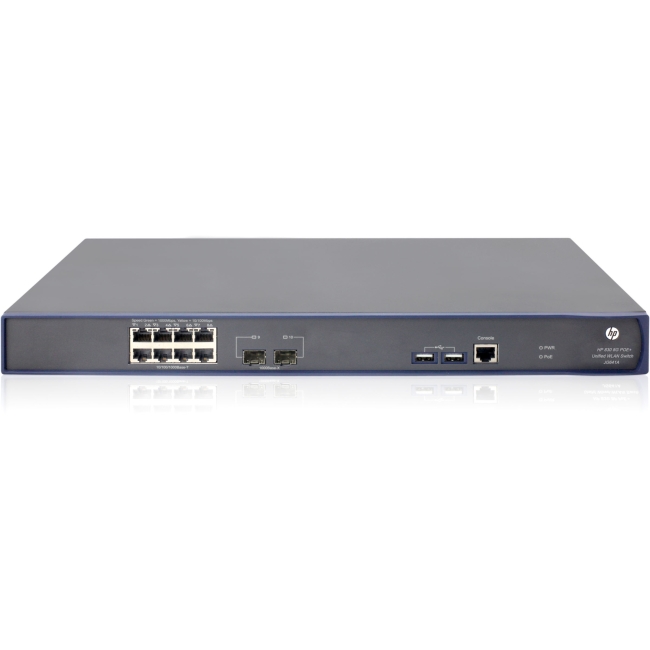 HP 830 8-Port PoE+ Unified Wired-WLAN Switch JG641A#ABA