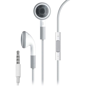 4XEM Premium Series Apple Type Earphones With Controller For iPhone/iPod/iPad 4XEARPHONESWH