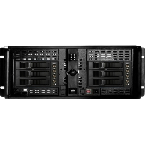 iStarUSA 4U Compact Stylish 6x3.5" Hotswap Server Chassis D406ND-B6PL D-406ND-B6SA