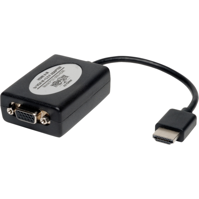 Tripp Lite HDMI to VGA + Audio Adapter, 6 In. P131-06N