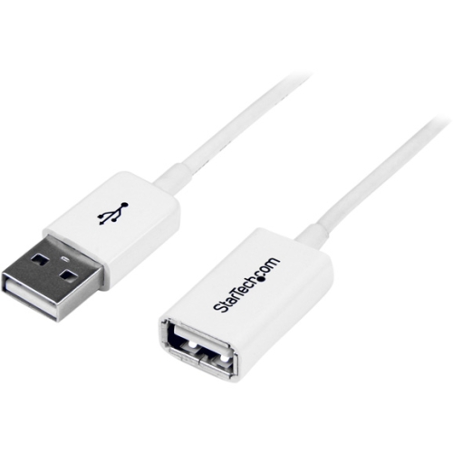 StarTech.com 3m White USB 2.0 Extension Cable A to A - M/F USBEXTPAA3MW