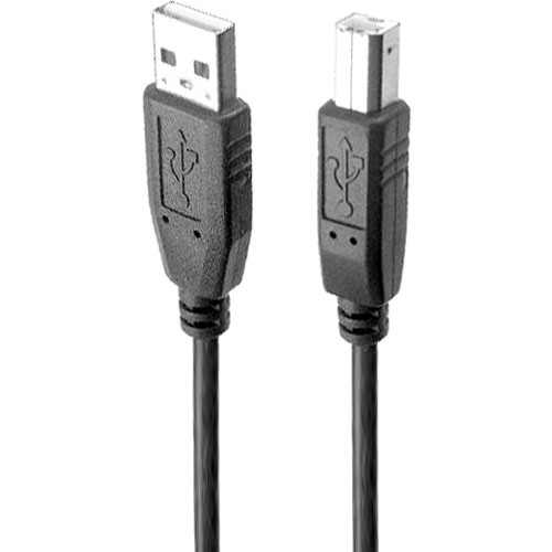 Link Depot USB 2.0 Type A to Type B Cable USB-3-AB-BK