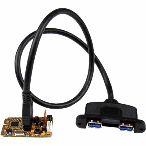 StarTech.com 2 Port SuperSpeed Mini PCI Express USB 3.0 Adapter Card with Bracket Kit MPEXUSB3S22B