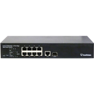 GeoVision 8-Port 802.3at Web Management PoE Switch GV-POE0801