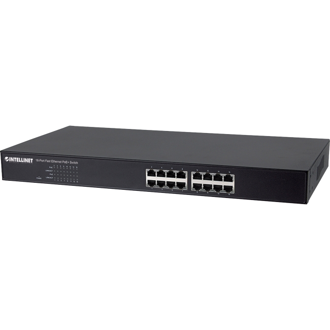 Intellinet 16-Port Fast Ethernet PoE+ Switch 560849