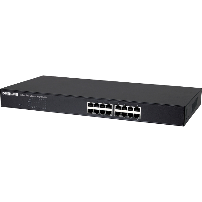 Intellinet 16-Port Fast Ethernet PoE+ Switch 560771