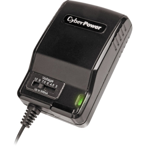 CyberPower Universal Power Adapter 3-12V 600mA and AC Power Plug CPUAC600