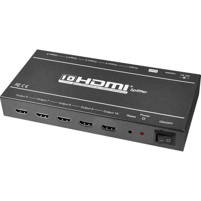 SIIG 1x10 HDMI Splitter with 3D and 4Kx2K CE-H21Q11-S1