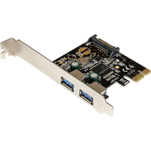 StarTech.com 2 Port PCI Express PCIe USB 3.0 Controller Card w SATA Power PEXUSB3S23