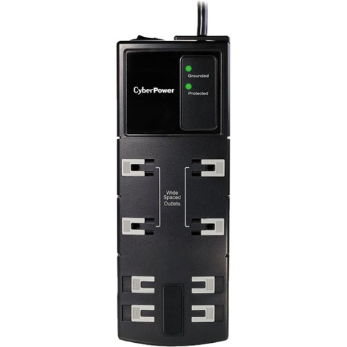 CyberPower Essential 8-Outlets Surge Suppressor 6FT Cord CSB806