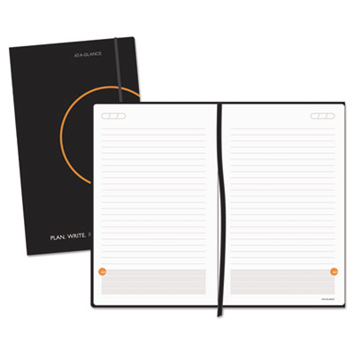 At-A-Glance Plan. Write. Remember. Perfect-Bound Planning Notebook, 5 x 8 1/4, Black AAG80612405 80612405