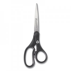 Westcott KleenEarth Basic Plastic Handle Scissors, 8" Long, Pointed, Black ACM15583 15583
