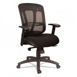 Alera Eon Series Multifunction Wire Mechanism, Mid-Back Mesh Chair, Black ALEEN4217