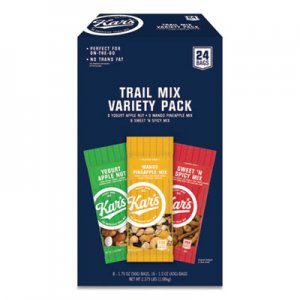 Kar's Trail Mix Variety Pack, Assorted Flavors, 24/Box AVTSN08361 AVT-SN08361