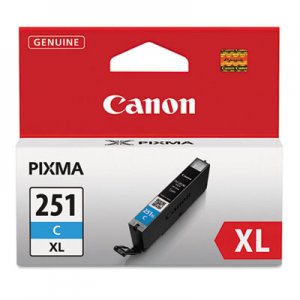 Canon 6449B001 (CLI-251XL) ChromaLife100+ High-Yield Ink, Cyan CNM6449B001 6449B001