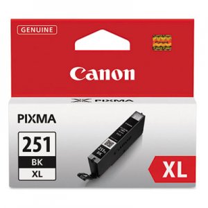 Canon 6448B001 (CLI-251XL) ChromaLife100+ High-Yield Ink, Black CNM6448B001 6448B001