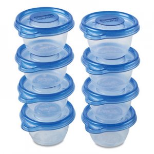 Glad Mini Round Food Storage Containers, 4 oz, 8/Pk, 12 Pk/Ctn CLO70240 70240