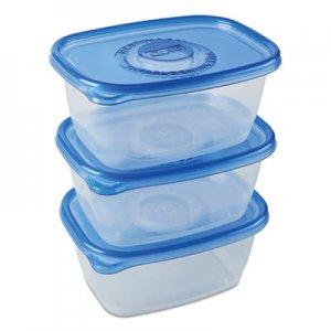 Glad Deep Dish Food Storage Containers, 64 oz, 3/Pk, 6 Pk/Ctn CLO70045 CLO 70045