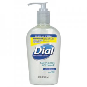 Dial Professional Antimicrobial Soap with Moisturizers, 7.5oz Decor Pump, 12/Carton DIA84024 DIA 84024
