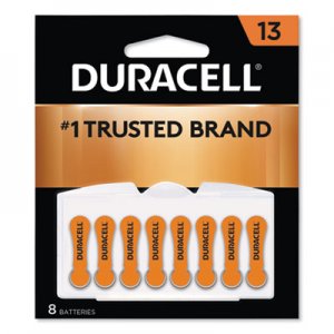 Duracell Button Cell Lithium Battery, #13, 8/Pk DURDA13B8ZM09 DA13B8