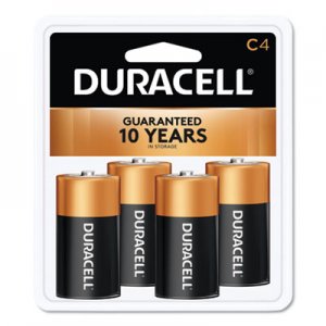 Duracell CopperTop Alkaline Batteries, C, 4/PK DURMN1400R4ZX17 MN1400R4Z