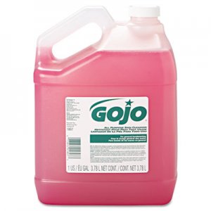 GOJO Bulk Pour All-Purpose Pink Lotion Soap, Floral, 1gal Bottle, 4/Carton GOJ180704 1807-04