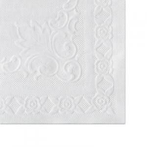 Hoffmaster Classic Embossed Straight Edge Placemats, 10 x 14, White, 1000/Carton HFM601SE1014 601SE1014