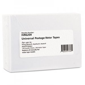 Innovera Postage Meter Labels, 3 1/2 x 5 x 1/4, White, 2 Labels/Sheet, 150 Sheets/Pack IVR6209