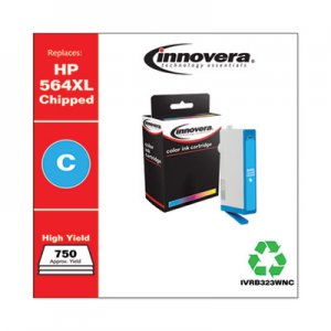 Innovera Remanufactured CB323WN (564XL) High-Yield Ink, Cyan IVRB323WNC