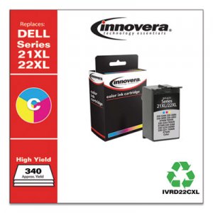Innovera Remanufactured 330-5266 (21XL/22XL) High-Yield Ink, Tri-Color IVRD22CXL