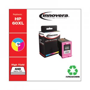 Innovera Remanufactured CC644WN (60XL) High-Yield Ink, Tri-Color IVRC644WN