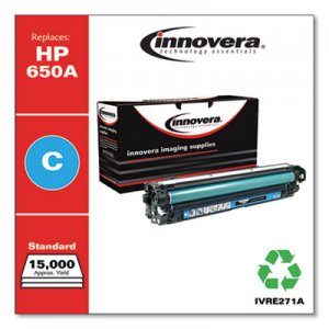 Innovera Remanufactured CE271A (650A) Toner, Cyan IVRE271A