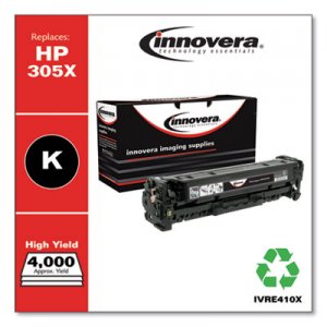 Innovera Remanufactured CE410X (305X) High-Yield Toner, Black IVRE410X