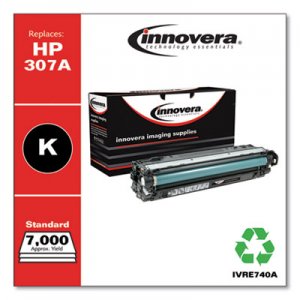 Innovera Remanufactured CE740A (307A) Toner, Black IVRE740A