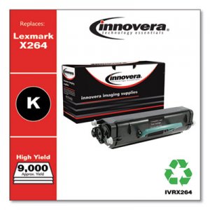 Innovera Remanufactured X264H11G (X264) High-Yield Toner, Black IVRX264