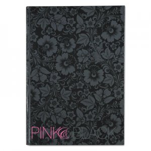 Pink & Black Prof Casebound Notebook, Ruled, 11 5/8 x 8 1/4, 96 Sheets JDK400015934 400015934