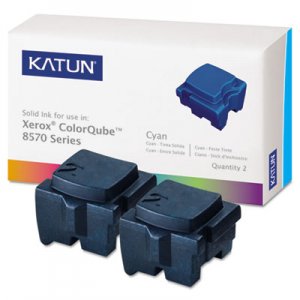Katun 39395 Compatible 108R00926 Solid Ink Stick, Cyan, 2/BX KAT39395 39395