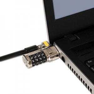 Kensington ClickSafe Combination Laptop Lock, 6ft Steel Cable, Black KMW64697 K64697US